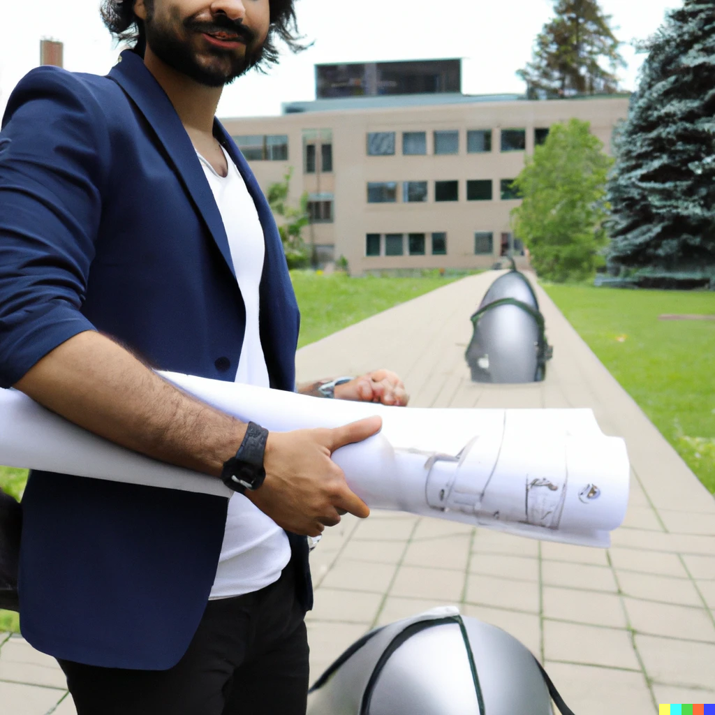 An engineer student in a university