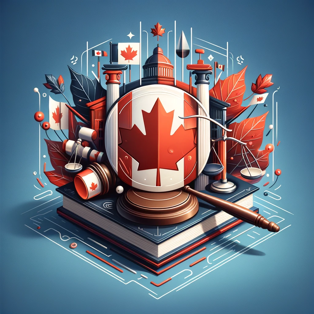 Canadian flag and legal symbols representing the impact of Federal Court decisions on immigration law.